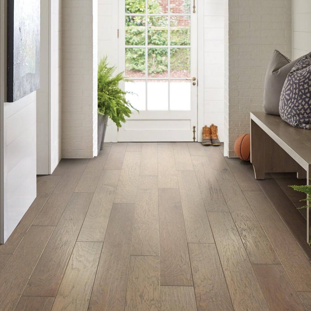 Shaw Olympia Trenton Hickory 3/8 In. T X 6.3 in. W Tongue and Groove Scraped Engineered Hardwood Flooring (30.48 sq.ft./case)