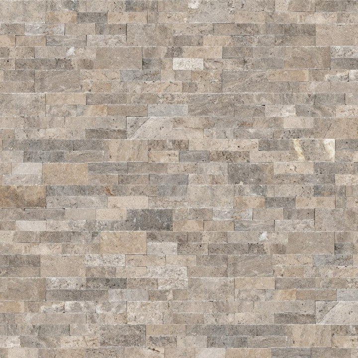 MSI Trevi Gray Ledger Panel 6 in. x 24 in. Natural Travertine Wall Tile (10 Cases / 60 sq. ft. / Pallet)