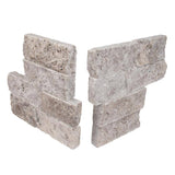 MSI Trevi Gray Ledger Corner 6 in. x 6 in. x 6 in. Natural Travertine Wall Tile (2.5 sq. ft./Case)