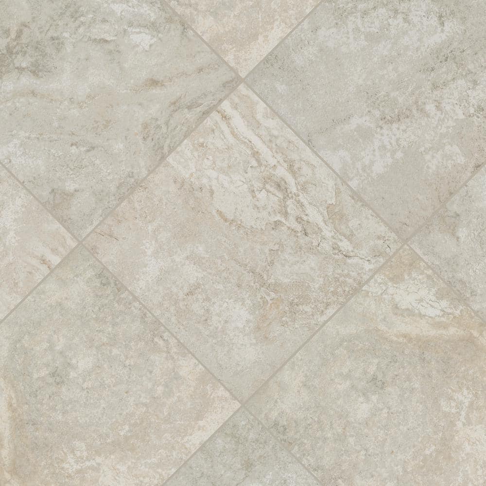 MSI Trevi Silver 2 cm. x 24 in. x 24 in. Matte Porcelain Stone Look Paver Floor Tile (30 Cases/240 sq. ft./Pallet)