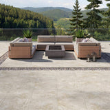 MSI Trevi Silver 2 cm. x 24 in. x 24 in. Matte Porcelain Stone Look Paver Floor Tile (30 Cases/240 sq. ft./Pallet)