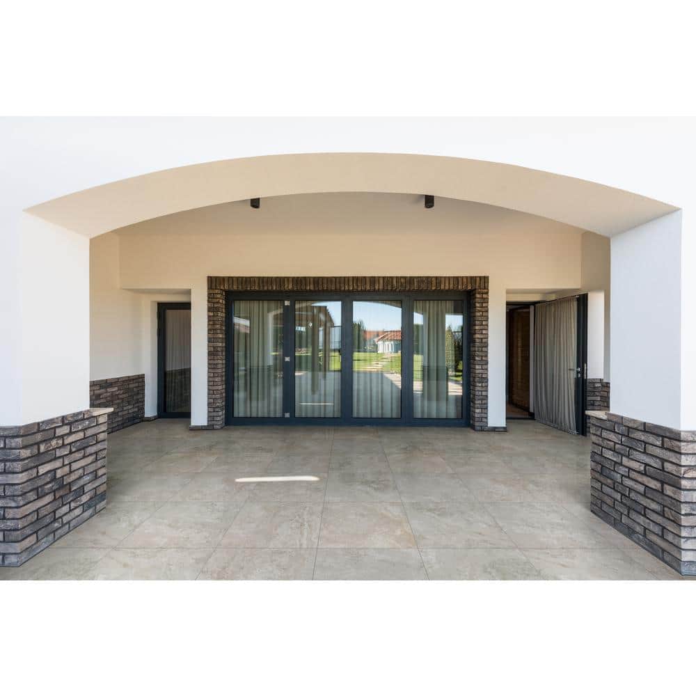 MSI Trevi Silver 2 cm. x 24 in. x 24 in. Matte Porcelain Stone Look Paver Floor Tile (30 Cases/240 sq. ft./Pallet)