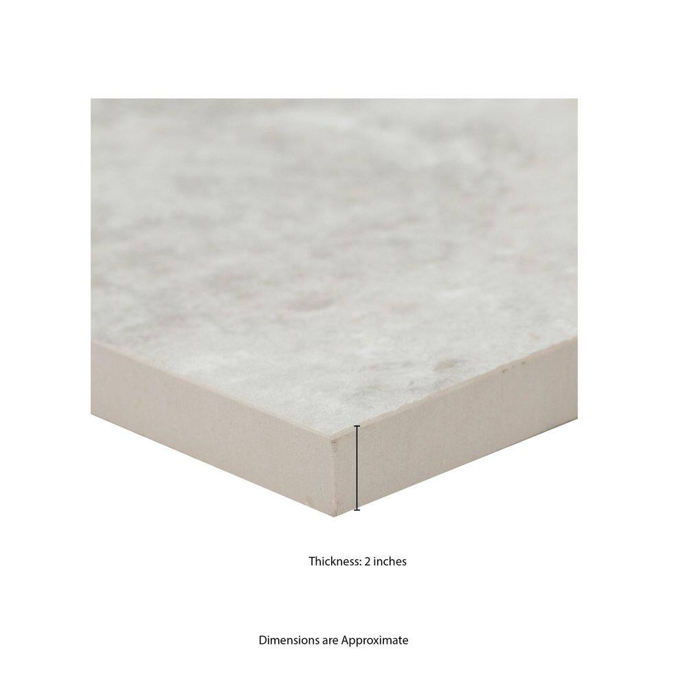 MSI Trevi Silver 2 cm. x 24 in. x 24 in. Matte Porcelain Stone Look Paver Floor Tile (30 Cases/240 sq. ft./Pallet)