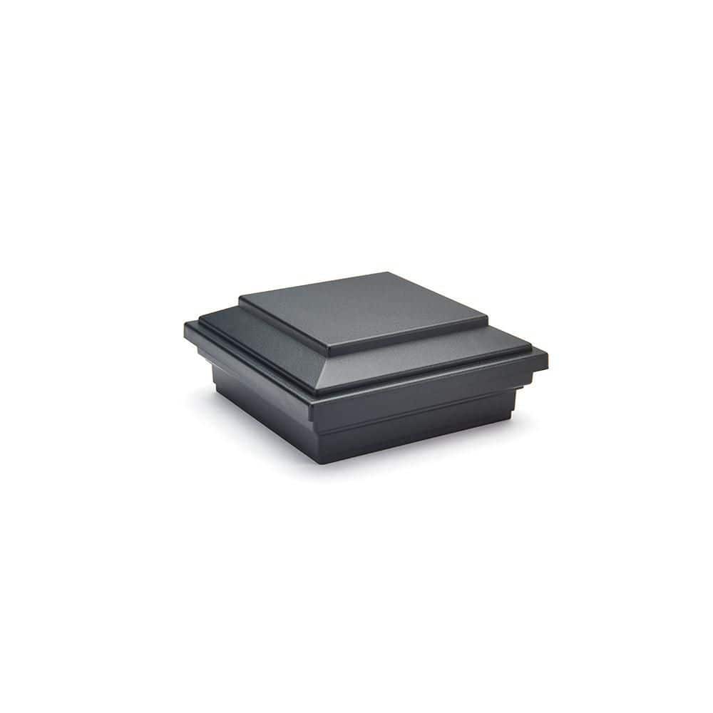 Trex Enhance 4 in. x 4 in. Charcoal Black Composite Post Cap-Flat