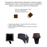 Trex Seclusions Fence Bracket 4-Pack