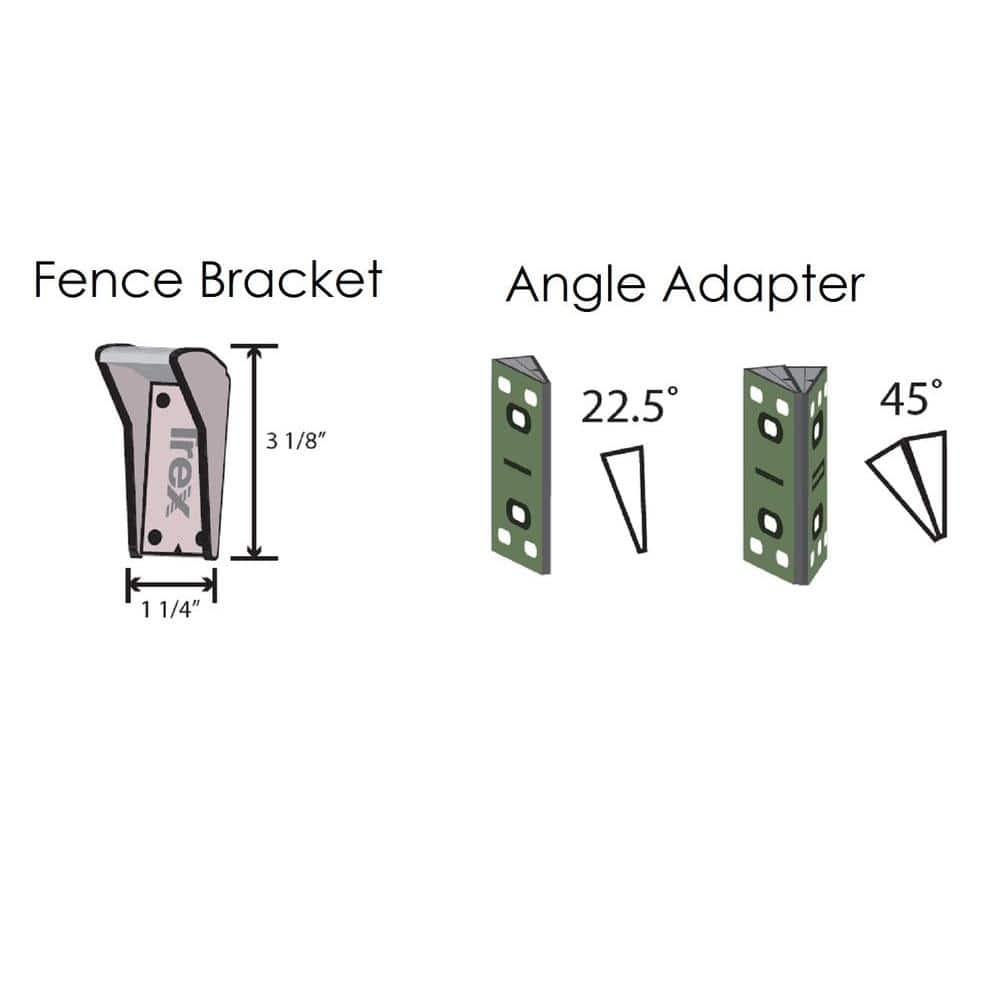 Trex Seclusions Fence Bracket 4-Pack