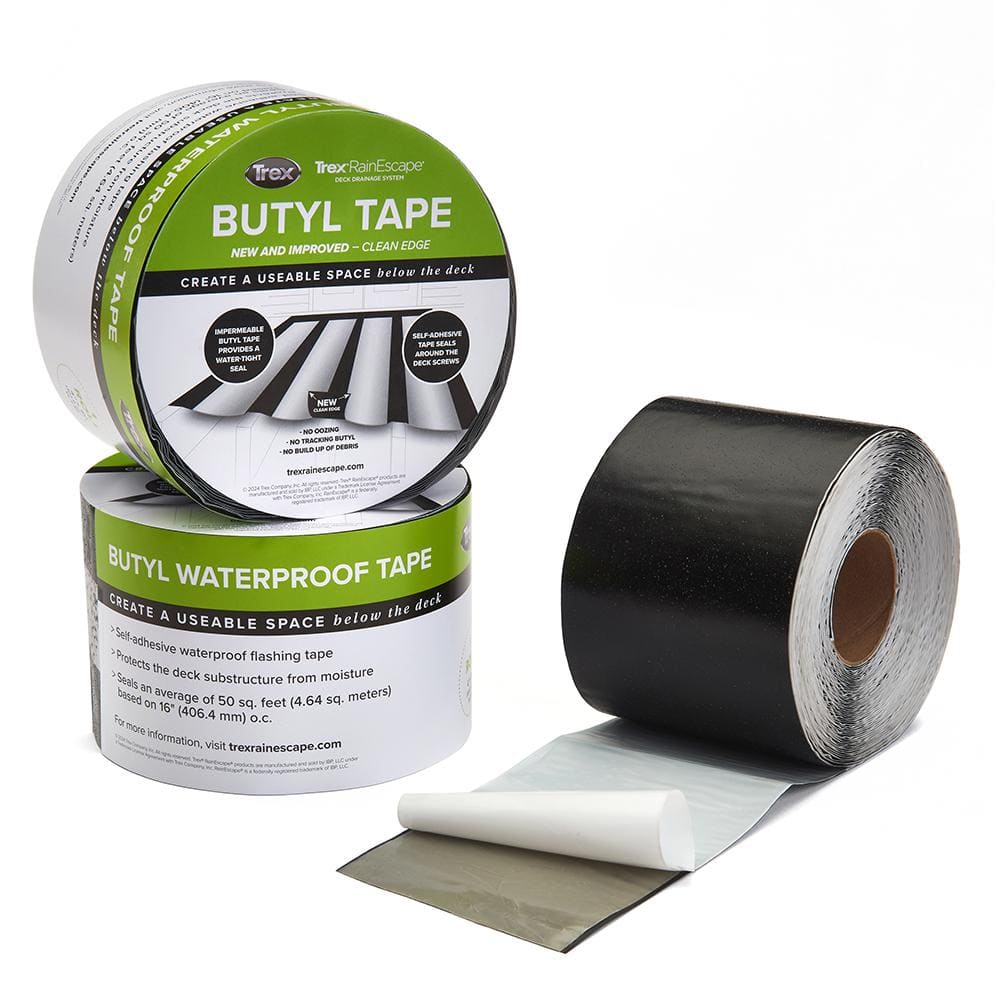 Trex RainEscape Trex 4 in. x 50 ft. RainEscape Deck Drainage System Butyl Tape Roll