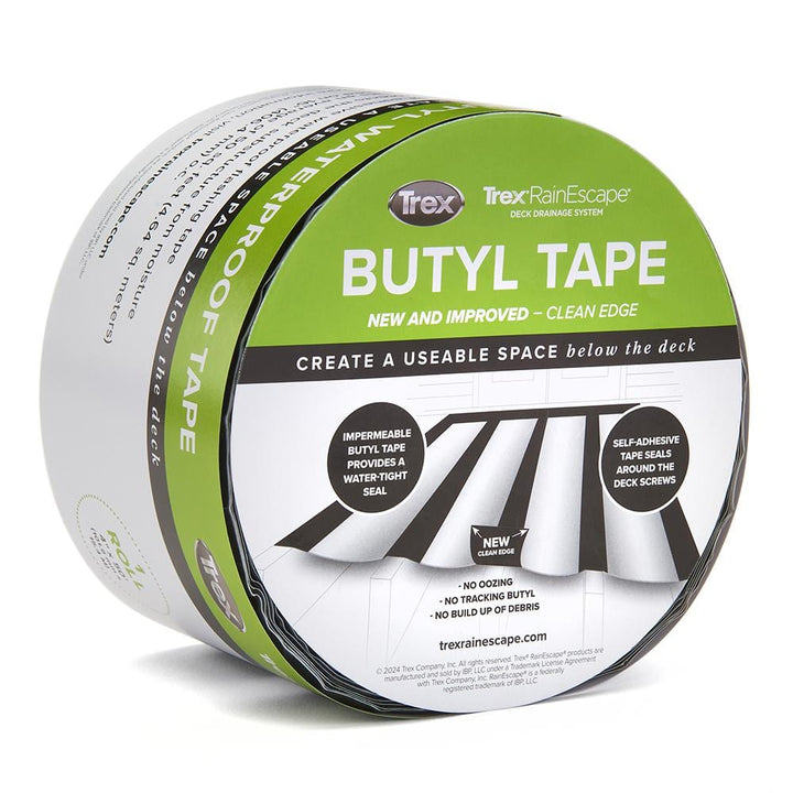 Trex RainEscape Trex 4 in. x 50 ft. RainEscape Deck Drainage System Butyl Tape Roll