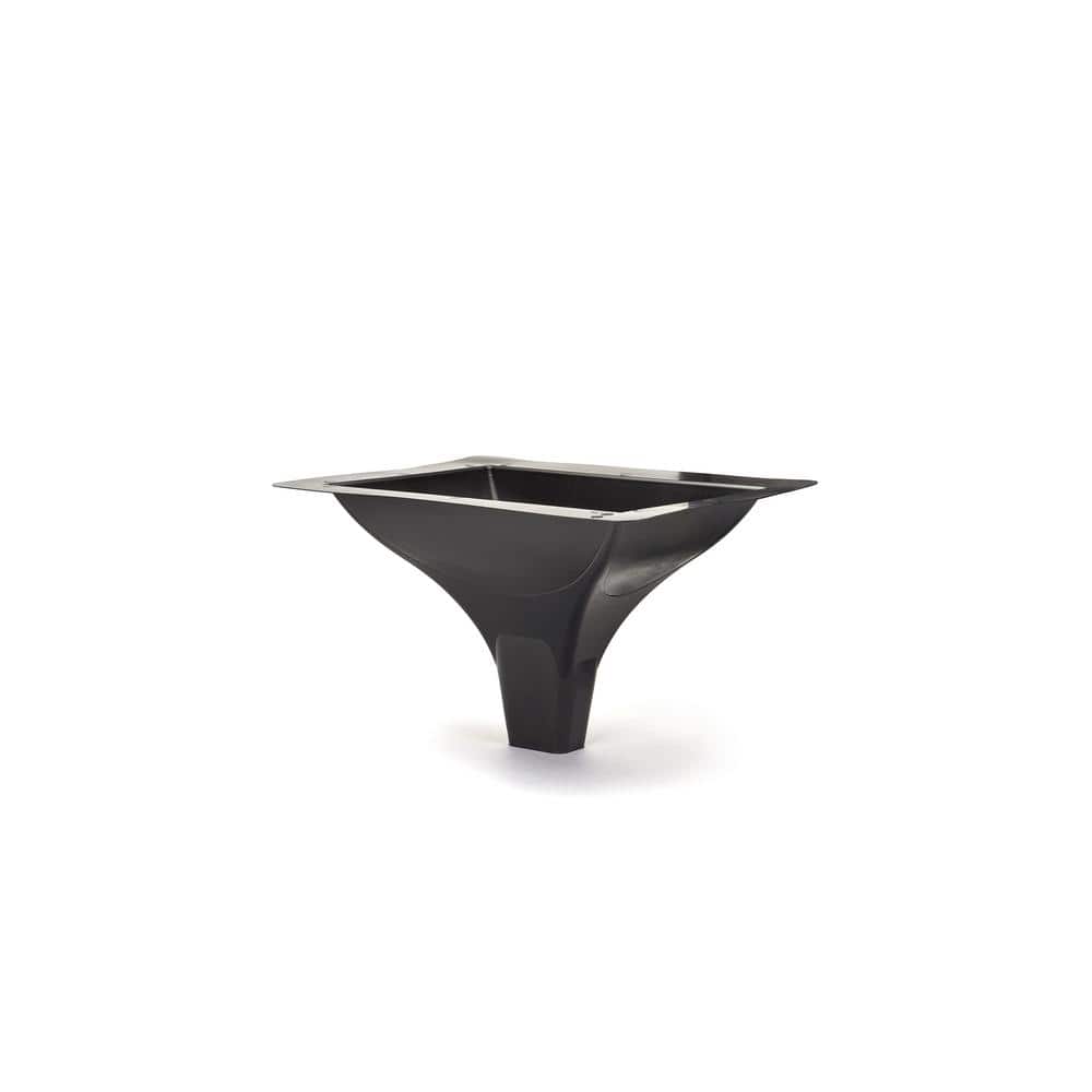Trex RainEscape 12 in. x 16 in. x 10 in. Deck Drainage System Downspout in Black