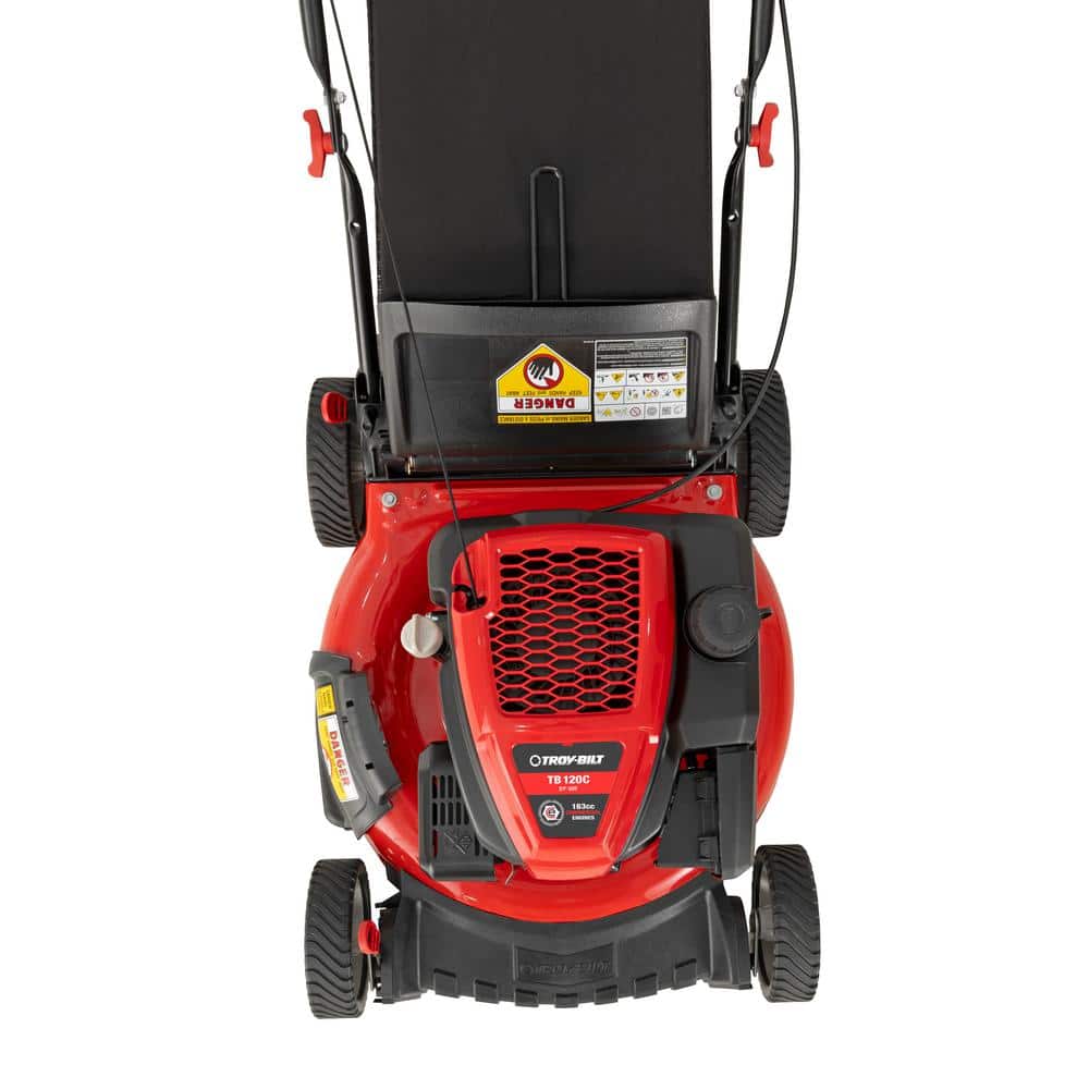 Troy-Bilt 21 in. 163cc OHV Engine Push 3-in-1 Gas Walk Behind Lawn Mower with Tri-Action Cutting System