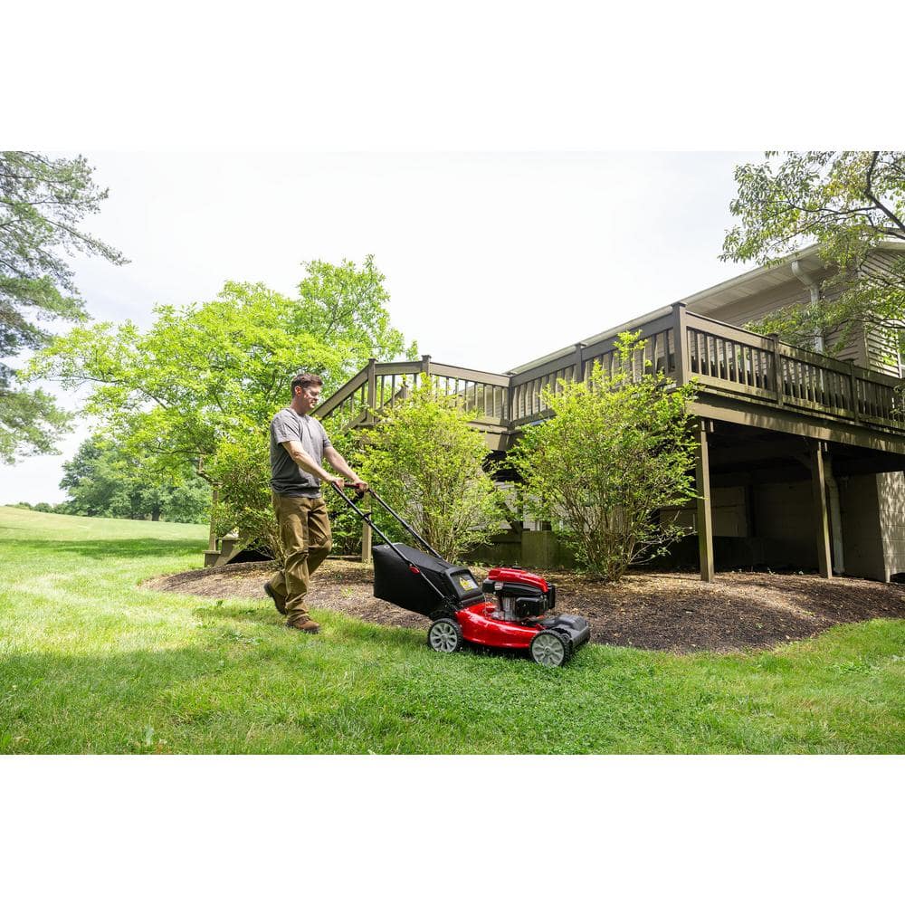 Troy-Bilt 21 in. 163cc OHV Engine Front-Wheel Drive 2-in-1 Gas Walk Behind Lawn Mower with Tri-Action Cutting System