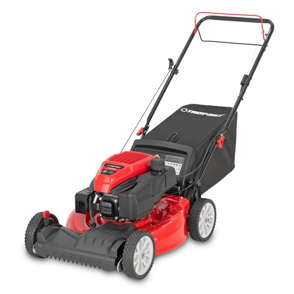 Troy-Bilt 21 in. 163cc OHV Engine Front-Wheel Drive 2-in-1 Gas Walk Behind Lawn Mower with Tri-Action Cutting System