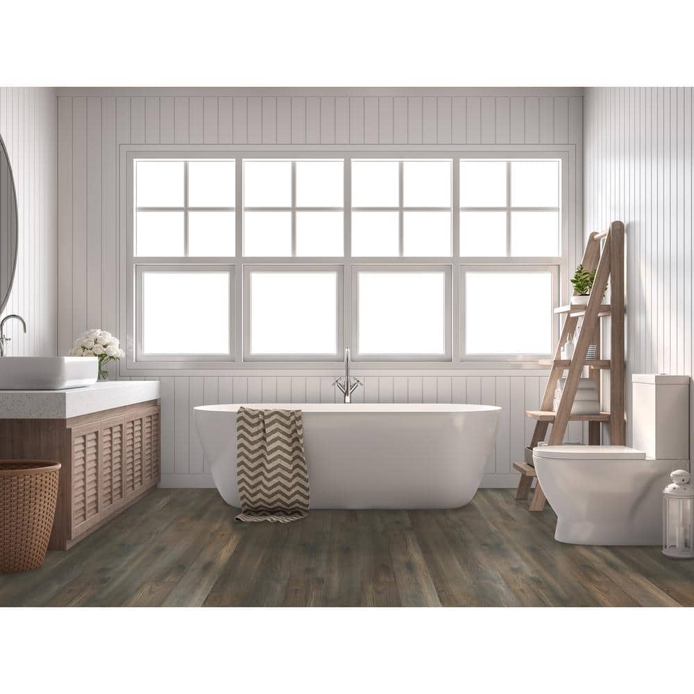 A&A Surfaces Woodridge Tulane 0.28 in. x 6.5 in. Waterproof Wire Brushed Engineered Hardwood Flooring (1040.16 sq. ft./pallet)