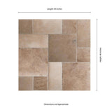 MSI Tuscany Beige Pattern Honed-Unfilled-Chipped Travertine Floor and Wall Tile (5 Kits / 80 sq. ft. / Pallet)