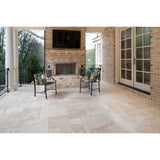 MSI Tuscany Beige Pattern Honed-Unfilled-Chipped Travertine Floor and Wall Tile (5 Kits / 80 sq. ft. / Pallet)