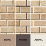 MSI Tuscany Ivory 12 in. x 12 in. x 10mm Honed Beveled Travertine Mesh-Mounted Mosaic Tile (10 sq. ft. / Case)