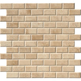 MSI Tuscany Ivory 12 in. x 12 in. x 10mm Honed Beveled Travertine Mesh-Mounted Mosaic Tile (10 sq. ft. / Case)