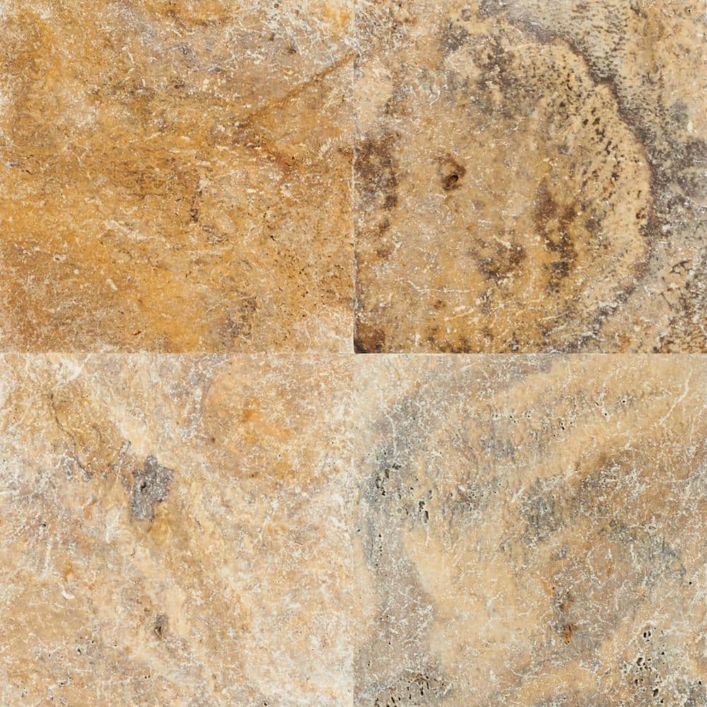 MSI Tuscany Scabas 2 cm. x 16 in. x 16 in. Tumbled Travertine Paver Tile (1.78 sq. ft.)