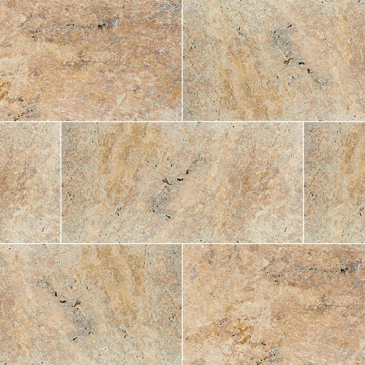 MSI Take Home Tile Sample - Tuscany Scabas 6 in. x 6 in. Tumbled Travertine Paver Tile (0.25 sq. ft.)