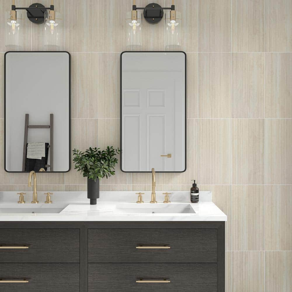 Daltile Calligo Tusk 12 in. x 24 in. Glazed Ceramic Fluted Wall Tile (15.56 sq. ft./case)