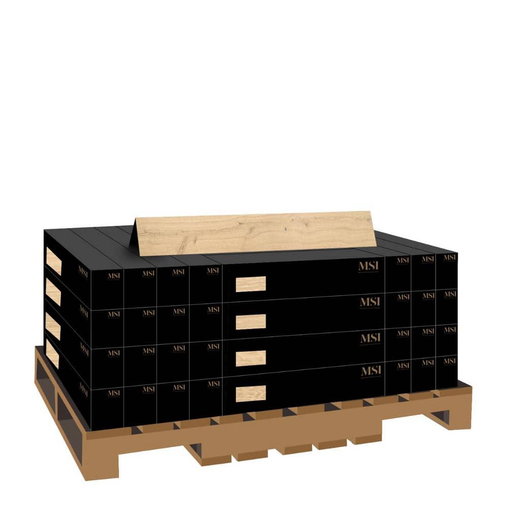 MSI Tustin Grove White Oak XL 1/2 in. T x 7.48 in. W Tongue and Groove Engineered Hardwood Flooring(1398.96 sq. ft./pallet)