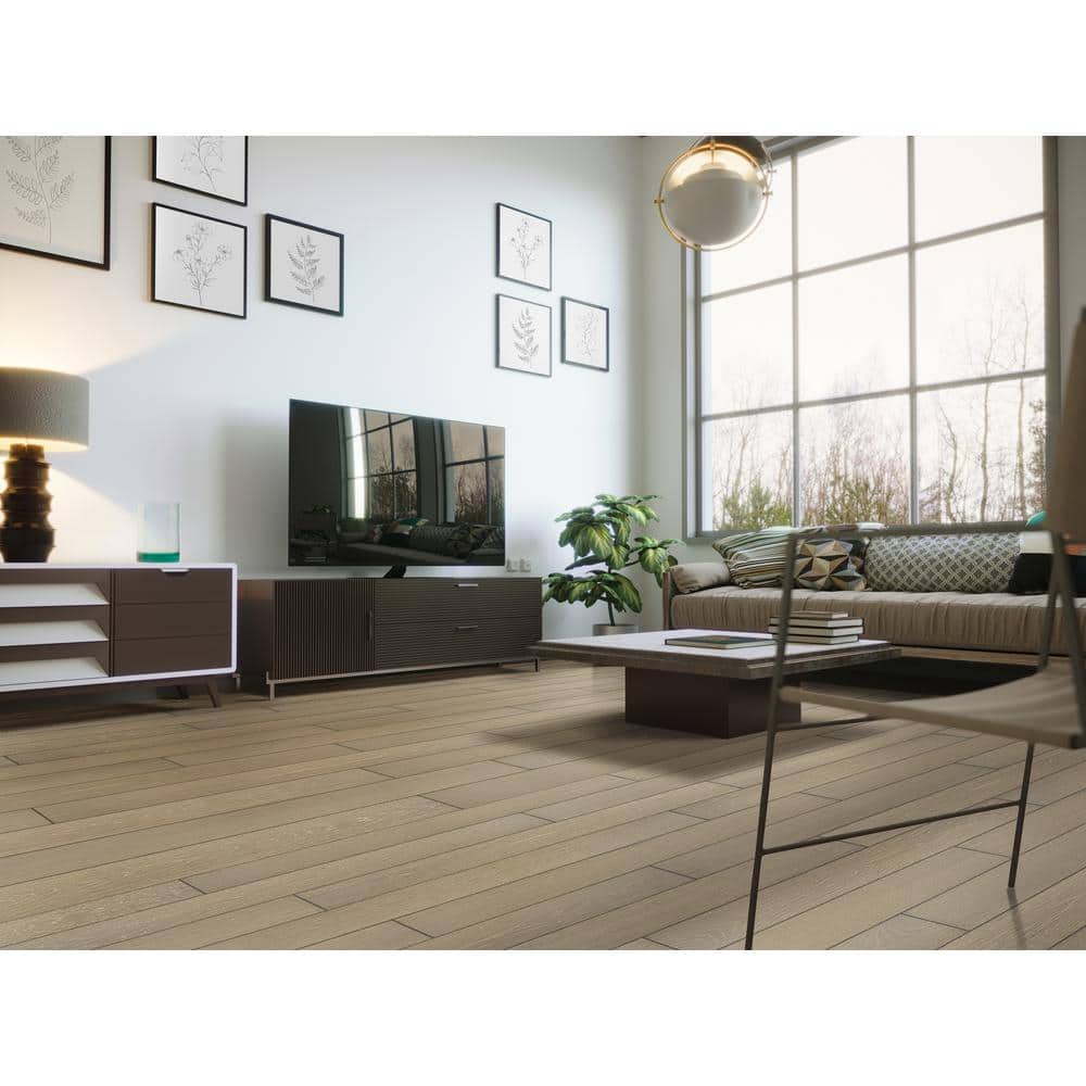 MSI Tustin Grove White Oak 3/8 in. T x 7 in. W Tongue and Groove Engineered Hardwood Flooring (560.88 sq. ft./pallet)