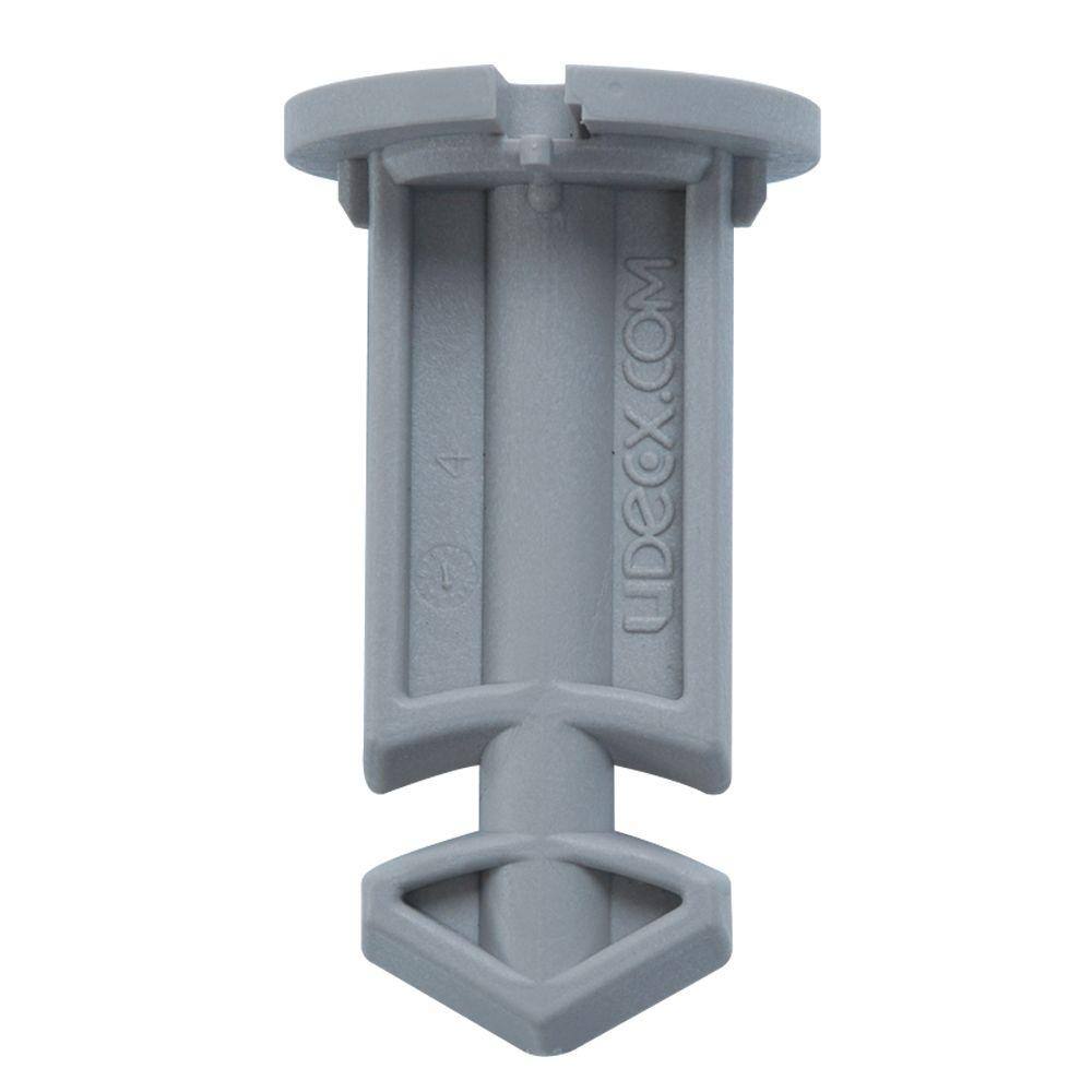 UDECX Flint Gray Patio Deck Cam Lock (4-Pack)