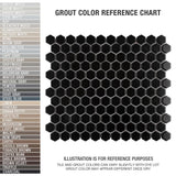 Merola Tile Metro Hex Matte Black 10-1/4 in. x 11-7/8 in. x 5 mm Porcelain Mosaic Tile (8.65 sq. ft. / Case)