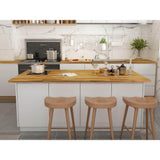 Interbuild 6 ft. L x 25.5 in. D, Unfinished Acacia Butcher Block Standard Countertop, with Live Edge