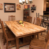 HARDWOOD REFLECTIONS 6 ft. L x 25 in. D Unfinished Ash Butcher Block Standard Countertop with Square Edge