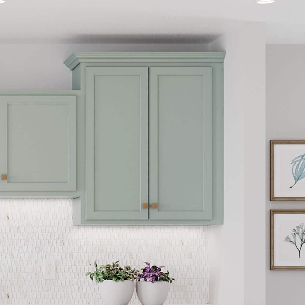 36 in. W x 12 in. D x 30 in. H Assembled Wall Kitchen Cabinet in Unfinished with Recessed Panel
