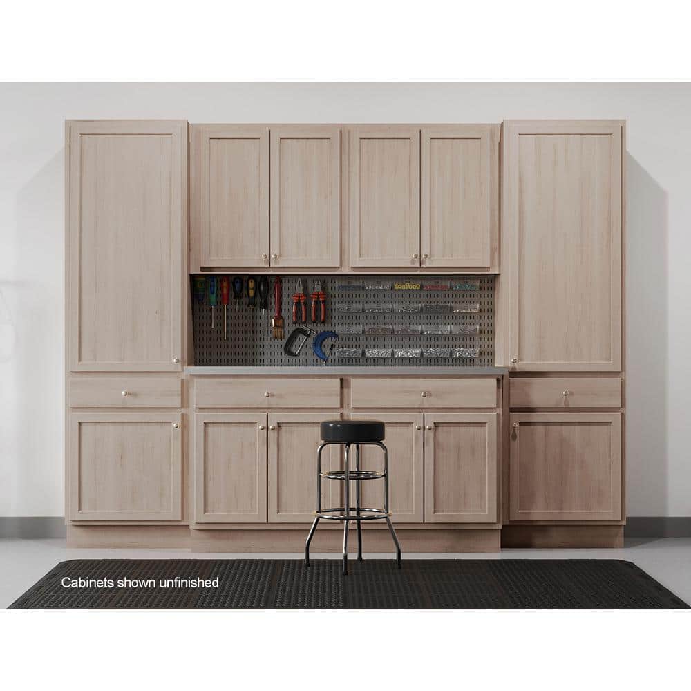 36 in. W x 12 in. D x 30 in. H Assembled Wall Kitchen Cabinet in Unfinished with Recessed Panel