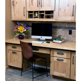HARDWOOD REFLECTIONS 6 ft. L x 39 in. D Unfinished Birch Solid Wood Butcher Block Island Countertop With Eased Edge