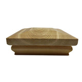 4 in. x 4 in. Step-In Flat Top Cedar Post Cap