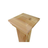 4 in. x 4 in. Step-Out Flat Top Cedar Post Cap