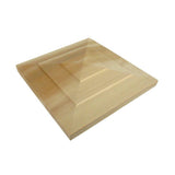 4 in. x 4 in. Step-Out Pyramid Cedar Post Cap