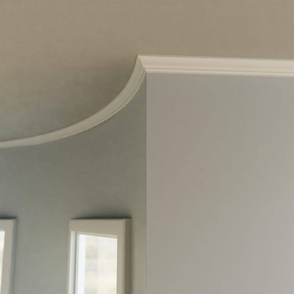 Ekena Millwork 9/16 in. x 144 in. x 4-1/4 in. Resin Crown Flexible Moulding