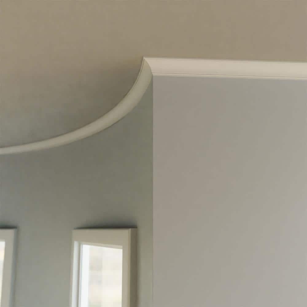 Ekena Millwork 11/16 in. x 144 in. x 4-1/4 in. Resin Crown Flexible Moulding