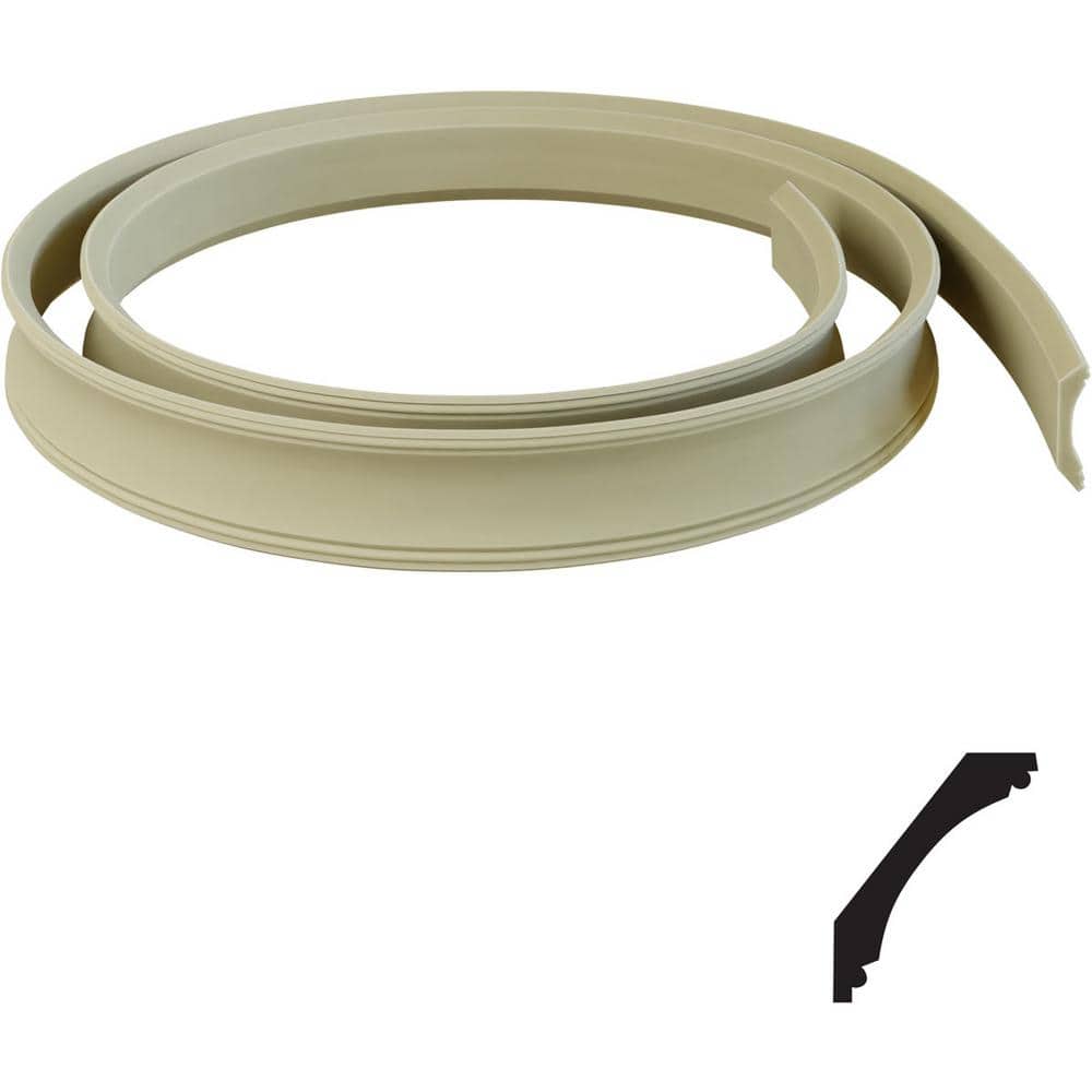 Ekena Millwork 11/16 in. x 144 in. x 4-1/4 in. Resin Crown Flexible Moulding