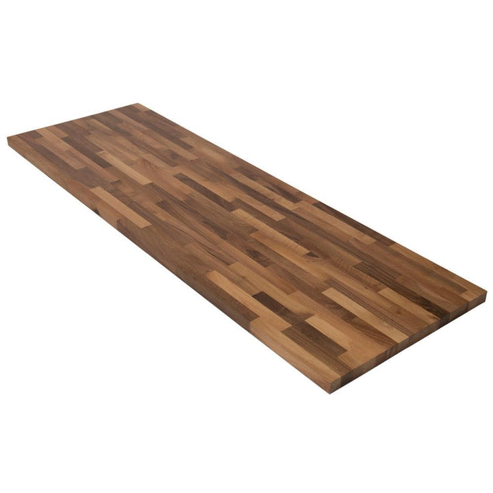HARDWOOD REFLECTIONS 6 ft. L x 25 in. D Unfinished Walnut Solid Wood Butcher Block Countertop With Square Edge