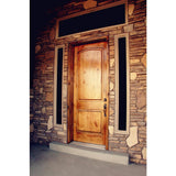 Krosswood Doors 36 in. x 96 in. Rustic Top Rail Arch 2-Panel Left-Hand Inswing Unfinished Knotty Alder Exterior Wood Prehung Front Door