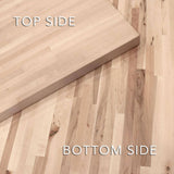 HARDWOOD REFLECTIONS 4 ft. L x 25 in. D Unfinished Maple Butcher Block Standard Countertop in With Square Edge