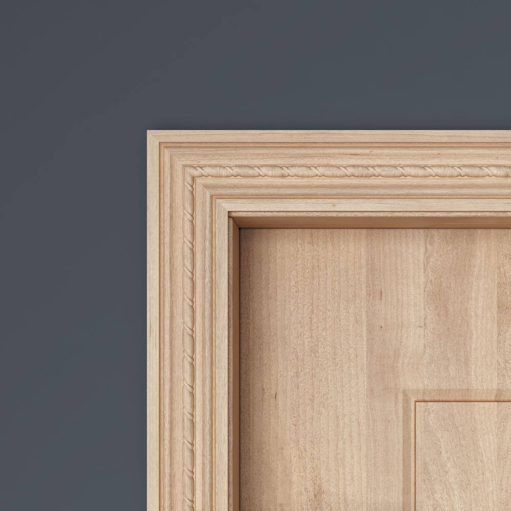 Ornamental Mouldings 1124-4FTWHW 0.5 in. D x 2.12 in. W x 47.5 in. L Unfinished White Hardwood Casing Moulding