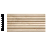 Ornamental Mouldings 1753 1/2 in. x 3 in. x 84 in. White Hardwood Beaded Casing Moulding
