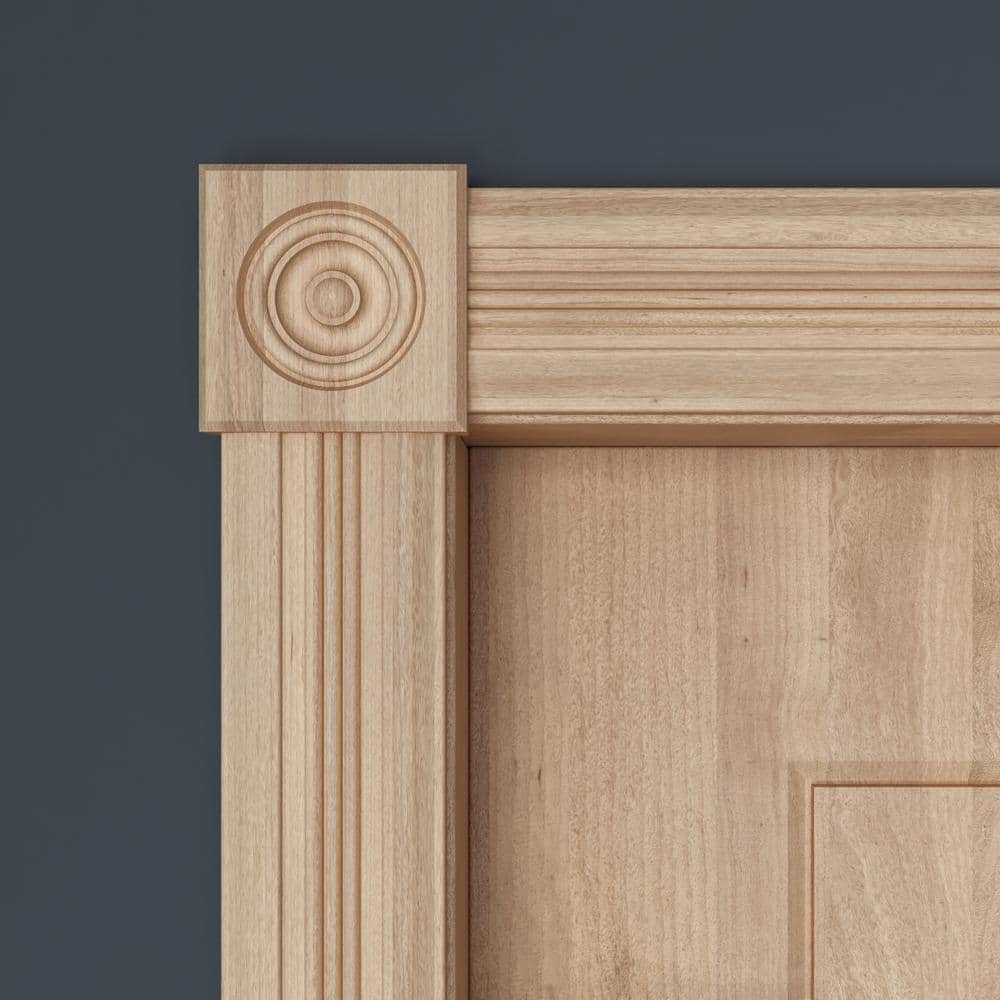 Ornamental Mouldings 3/4 in. x 3 in. x 84 in. White Hardwood Victorian Casing Moulding