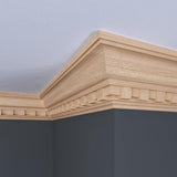 Ornamental Mouldings 1707-4FTWHW 0.843 in. D x 4.5 in. W x 47.5 in. L Unfinished White Hardwood Crown Moulding