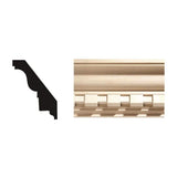 Ornamental Mouldings 1707-4FTWHW 0.843 in. D x 4.5 in. W x 47.5 in. L Unfinished White Hardwood Crown Moulding