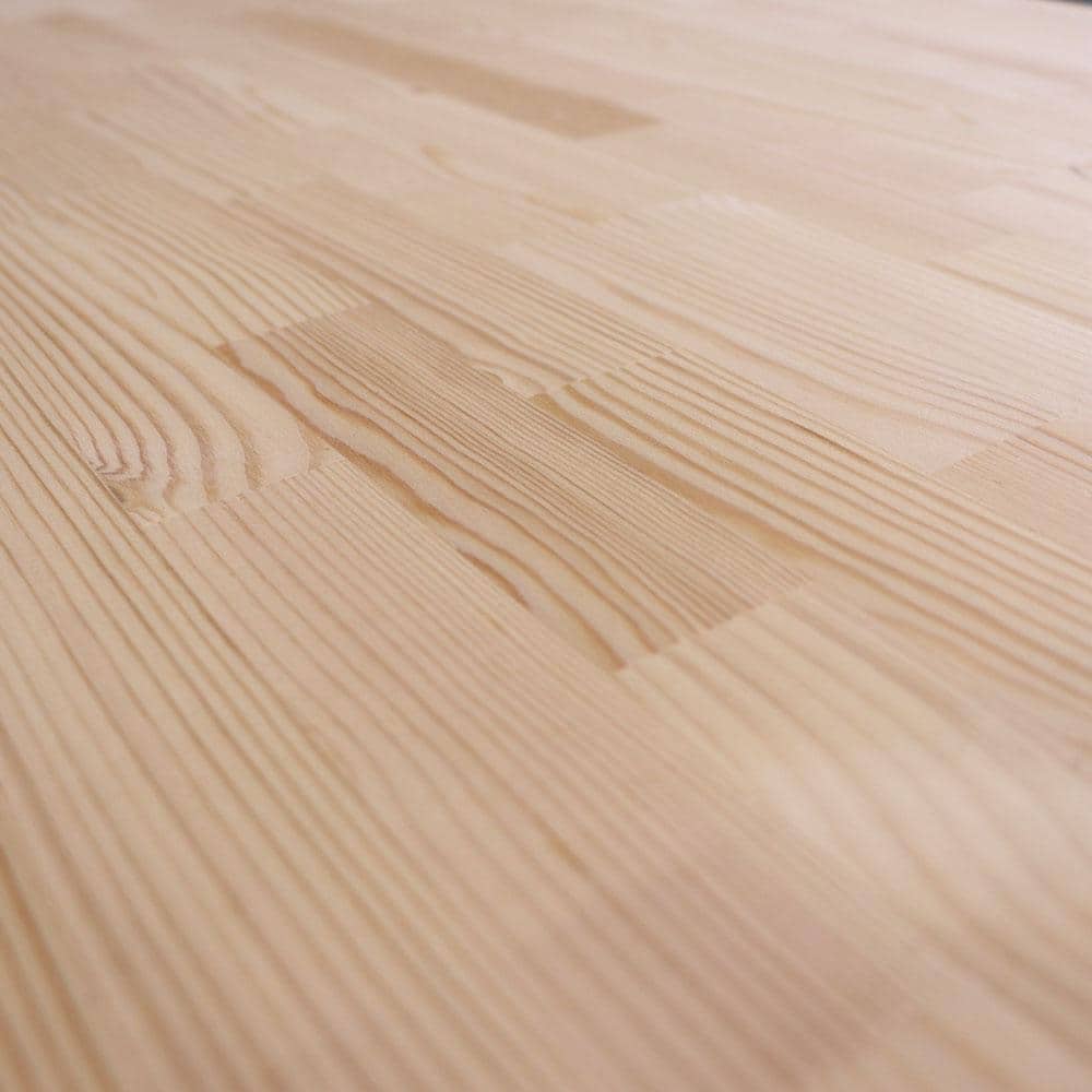 HARDWOOD REFLECTIONS 4 ft. L x 30 in. D Unfinished Nordic Pine Solid Wood Butcher Block Standard Desktop Countertop With Eased Edge