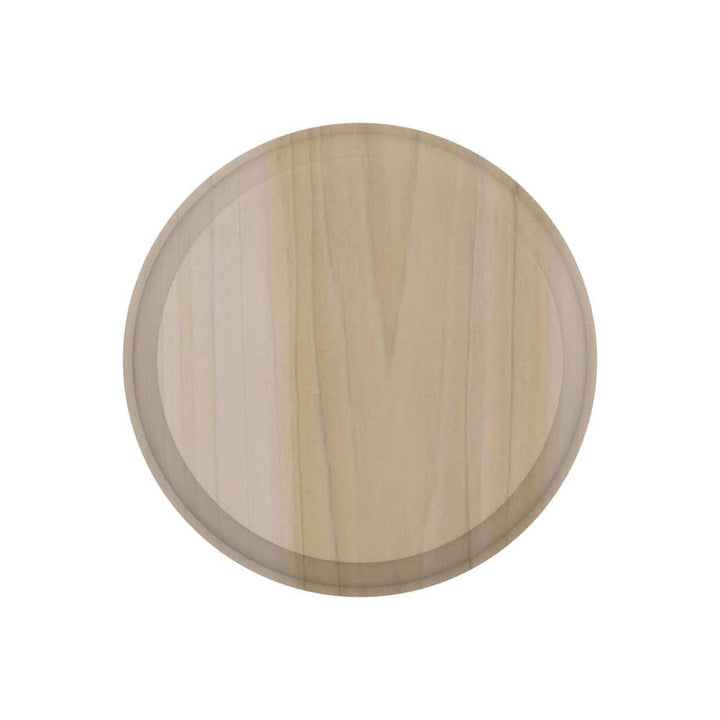 EVERMARK Stair Parts 7317 4-1/2 in. x 4-1/2 in. Unfinished Poplar Round Rosette Handrail Fitting