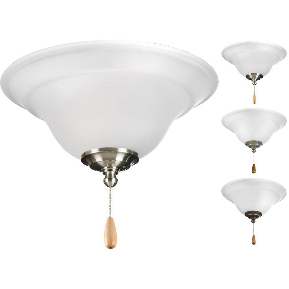 Progress Lighting Trinity Collection 2-Light Unfinished Ceiling Fan Light Kit